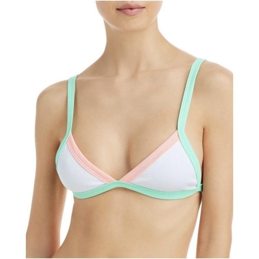 Peixoto Womens Tina Plunge Pool Beachwear Bikini‎ Swim Top M